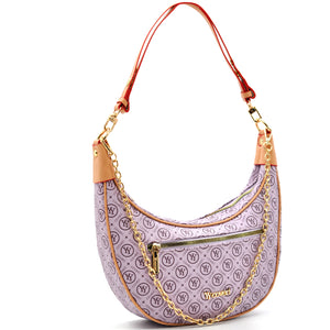 Borsa donna firmata YYcoveri mezzaluna a spalla sacco secchio a tracolla