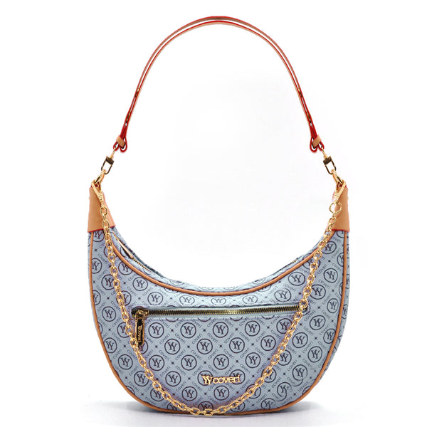 Borsa donna firmata YYcoveri mezzaluna a spalla sacco secchio a tracolla