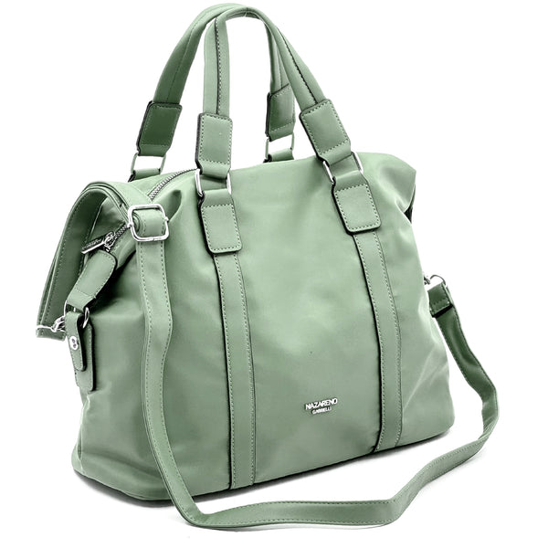 Nazareno Gabrielli borsa a bauletto grande in nylon tessuto tecnico