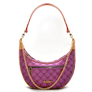 Borsa donna firmata YYcoveri mezzaluna a spalla sacco secchio a tracolla