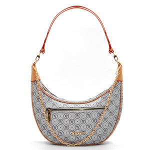 Borsa donna firmata YYcoveri mezzaluna a spalla sacco secchio a tracolla