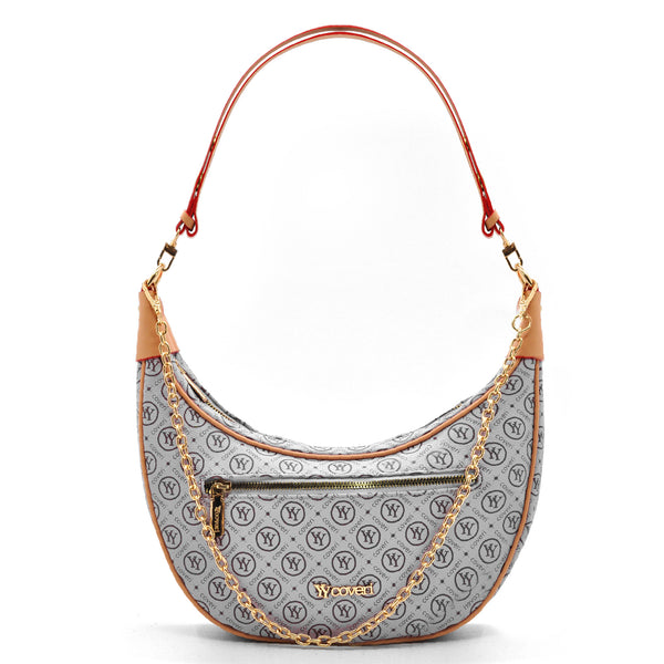 Borsa donna firmata YYcoveri mezzaluna a spalla sacco secchio a tracolla