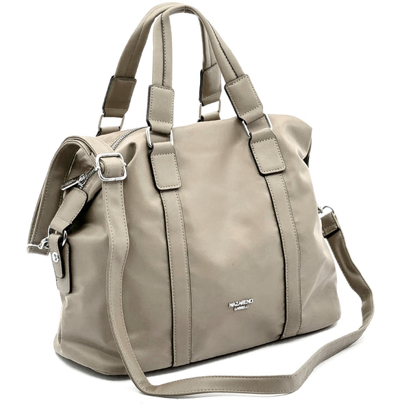 Nazareno Gabrielli borsa a bauletto grande in nylon tessuto tecnico