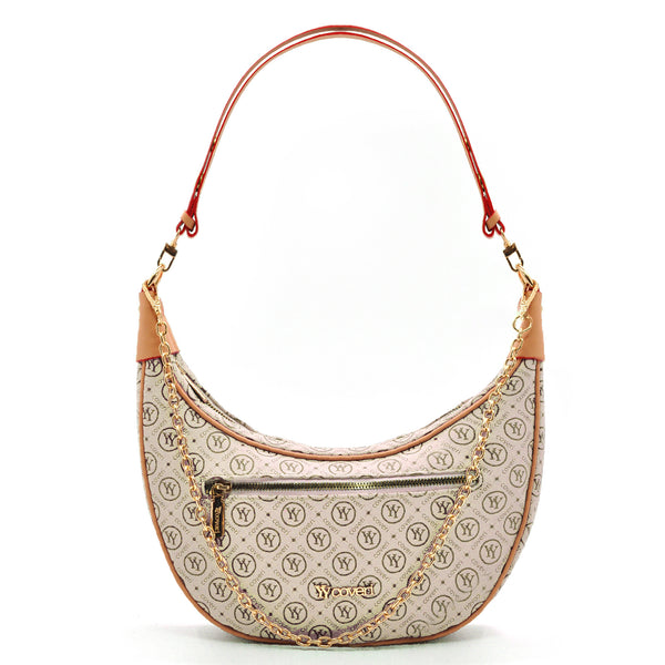 Borsa donna firmata YYcoveri mezzaluna a spalla sacco secchio a tracolla