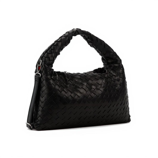 la Olivia - Borsa firmata a sacco hobo secchio capiente a spalla tracolla grande intrecciato