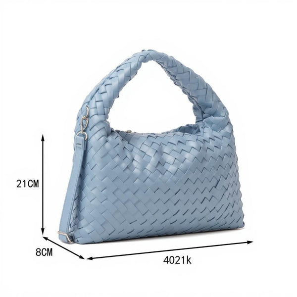 la Olivia - Borsa firmata a sacco hobo secchio capiente a spalla tracolla grande intrecciato