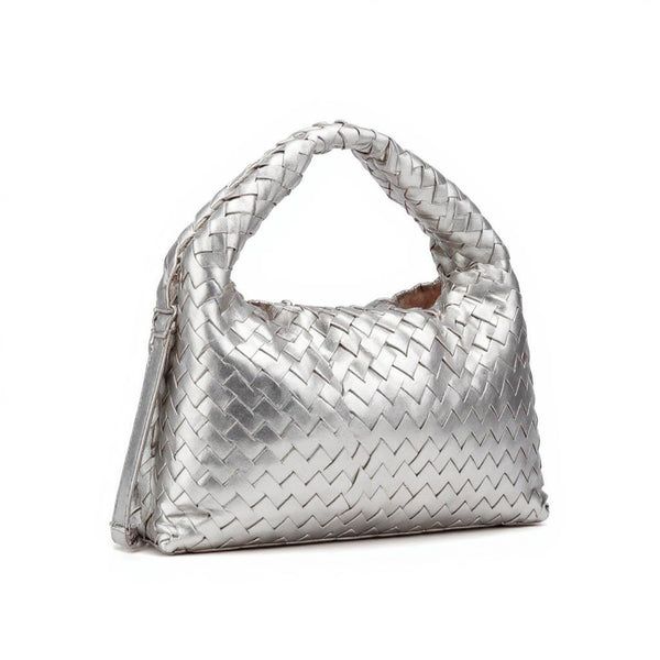 la Olivia - Borsa firmata a sacco hobo secchio capiente a spalla tracolla grande intrecciato