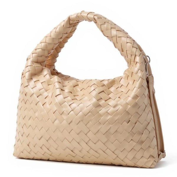 la Olivia - Borsa firmata a sacco hobo secchio capiente a spalla tracolla grande intrecciato