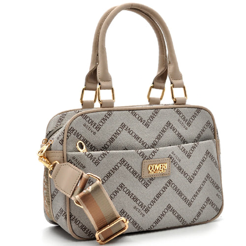 Borsa a Mano e Tracolla Coveri Active Elegante, Leggera e alla Moda fantasia logo piccola capiente