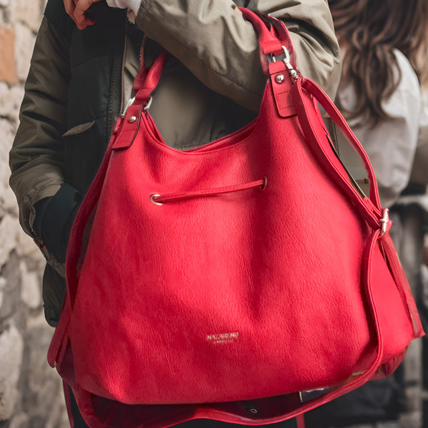 Nazareno Gabrielli Borsa firmata a sacco hobo secchio capiente a spalla tracolla grande capiente
