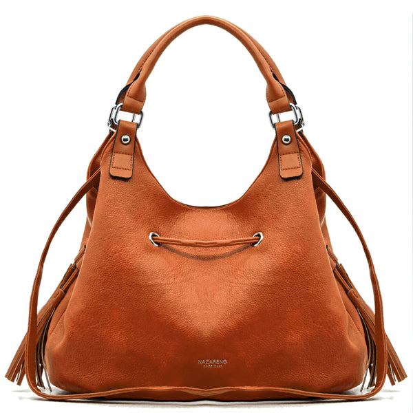 Nazareno Gabrielli Borsa firmata a sacco hobo secchio capiente a spalla tracolla grande capiente