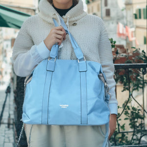 Nazareno Gabrielli borsa a bauletto grande in nylon tessuto tecnico