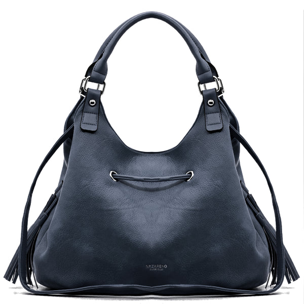 Nazareno Gabrielli Borsa firmata a sacco hobo secchio capiente a spalla tracolla grande capiente