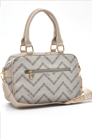 Borsa a Mano e Tracolla Coveri Active Elegante, Leggera e alla Moda fantasia logo piccola capiente