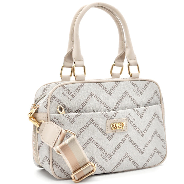 Borsa a Mano e Tracolla Coveri Active Elegante, Leggera e alla Moda fantasia logo piccola capiente