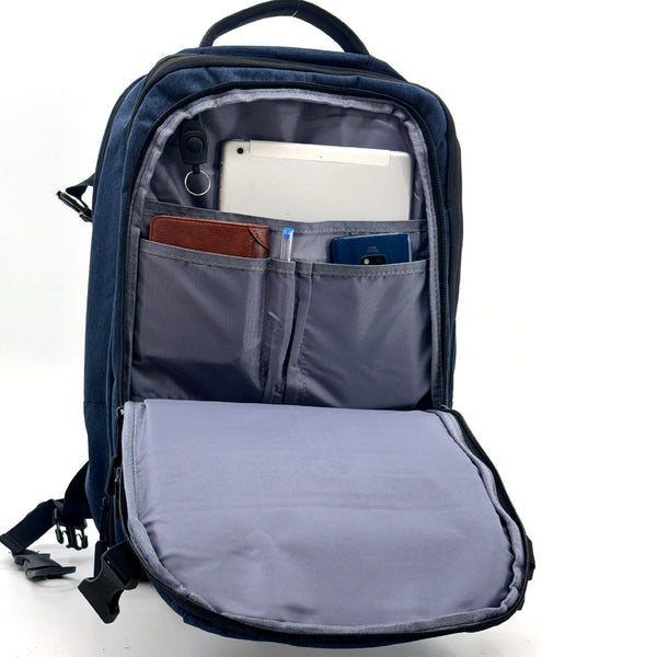 ORION - Zaino Uomo Antifurto Impermeabile USB – Elegante e Capiente per Scuola, Lavoro o Viaggio