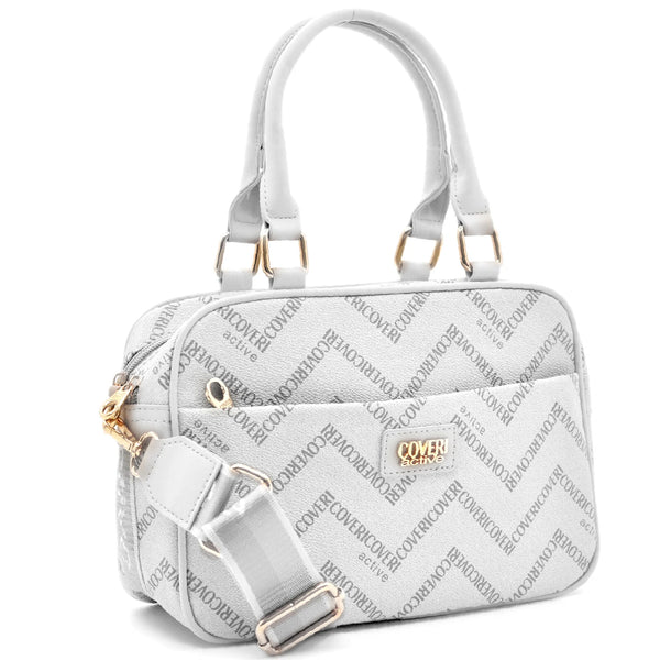 Borsa a Mano e Tracolla Coveri Active Elegante, Leggera e alla Moda fantasia logo piccola capiente