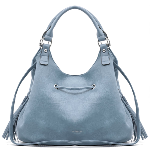 Nazareno Gabrielli Borsa firmata a sacco hobo secchio capiente a spalla tracolla grande capiente