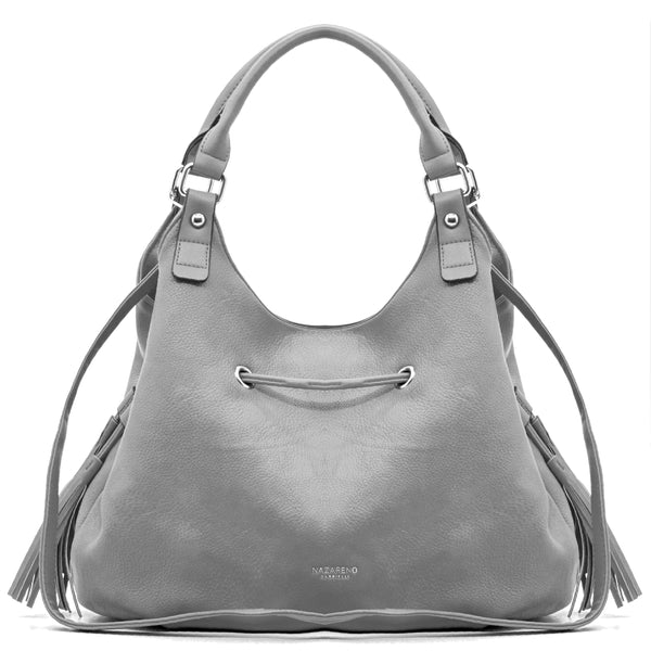 Nazareno Gabrielli Borsa firmata a sacco hobo secchio capiente a spalla tracolla grande capiente