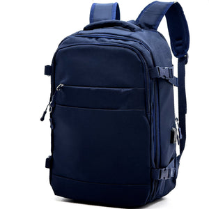 LEONIDA- Zaino Uomo Antifurto Impermeabile USB – Elegante e Capiente per Scuola, Lavoro o Viaggio