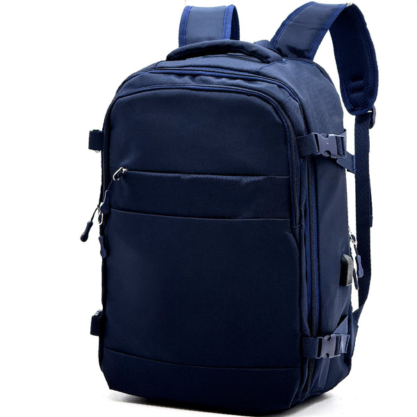 LEONIDA- Zaino Uomo Antifurto Impermeabile USB – Elegante e Capiente per Scuola, Lavoro o Viaggio