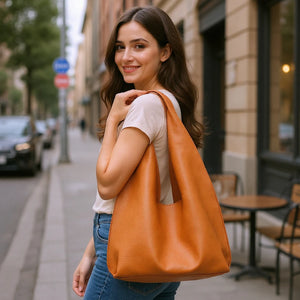 2in1 Borsa + borsetta omaggio GYOIAMEA firmata a sacco hobo secchio capiente a spalla tracolla grande