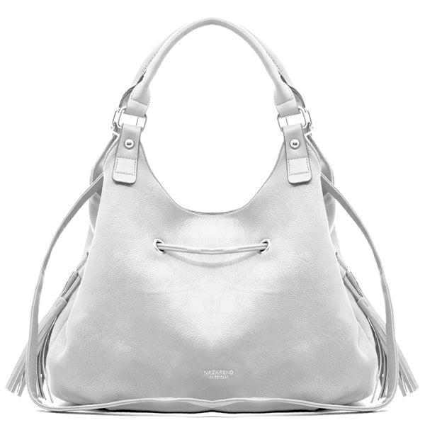 Nazareno Gabrielli Borsa firmata a sacco hobo secchio capiente a spalla tracolla grande capiente