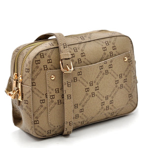 Borsa tracolla firmata B.Cavalli in simil pelle pregiata tasche con cerniera fantasia logata originale