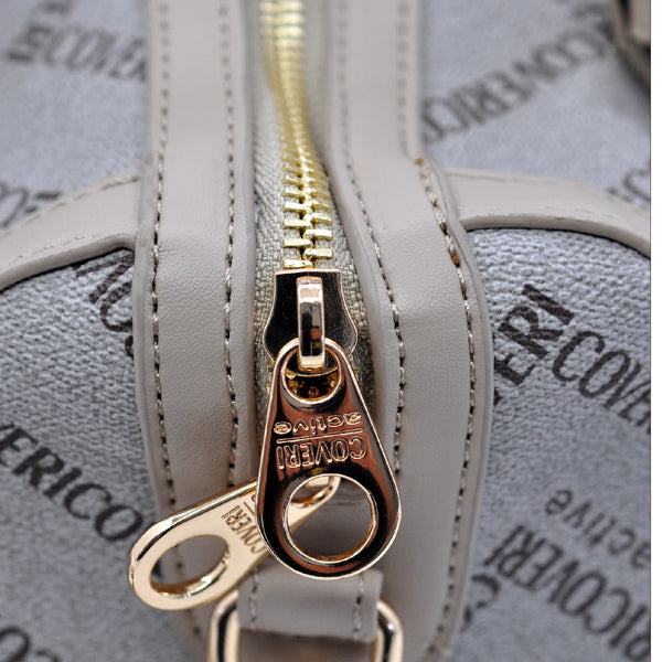 Borsa bauletto a Mano e Tracolla Coveri Active donna, Leggera e alla Moda fantasia logo piccola capiente