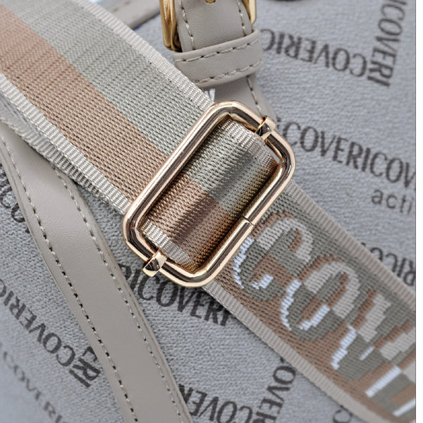 Borsa bauletto a Mano e Tracolla Coveri Active donna, Leggera e alla Moda fantasia logo piccola capiente