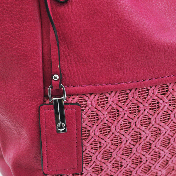 COVERI borsa donna sacco hobo pelle grande spalla grande morbida ricamata nuova