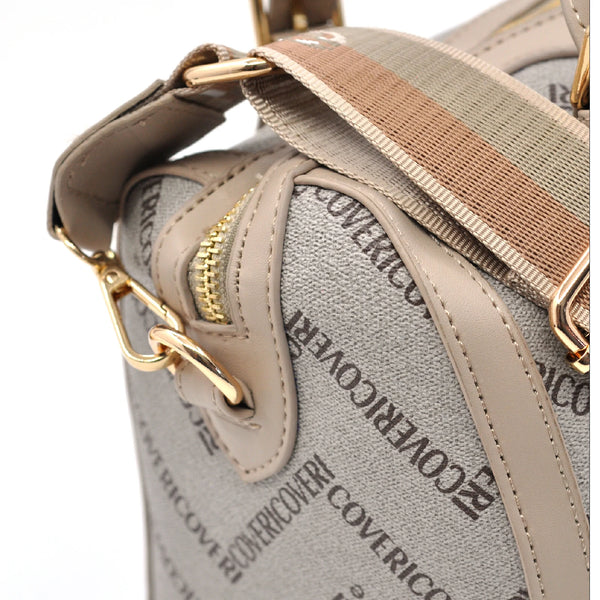 Borsa bauletto a Mano e Tracolla Coveri Active donna, Leggera e alla Moda fantasia logo piccola capiente