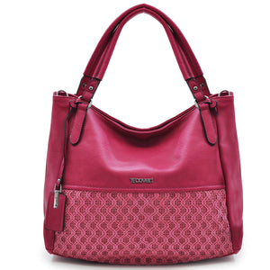 COVERI borsa donna sacco hobo pelle grande spalla grande morbida ricamata nuova