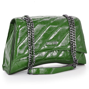 SWEET YEARS Borsa borsetta pelle donna tracolla catena trapuntata ragazza rigida