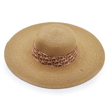 Carica l&#39;immagine nel visualizzatore di Gallery, Cappello DIVA in paglia donna modello panama Floppy Hat morbido fiocco Boater