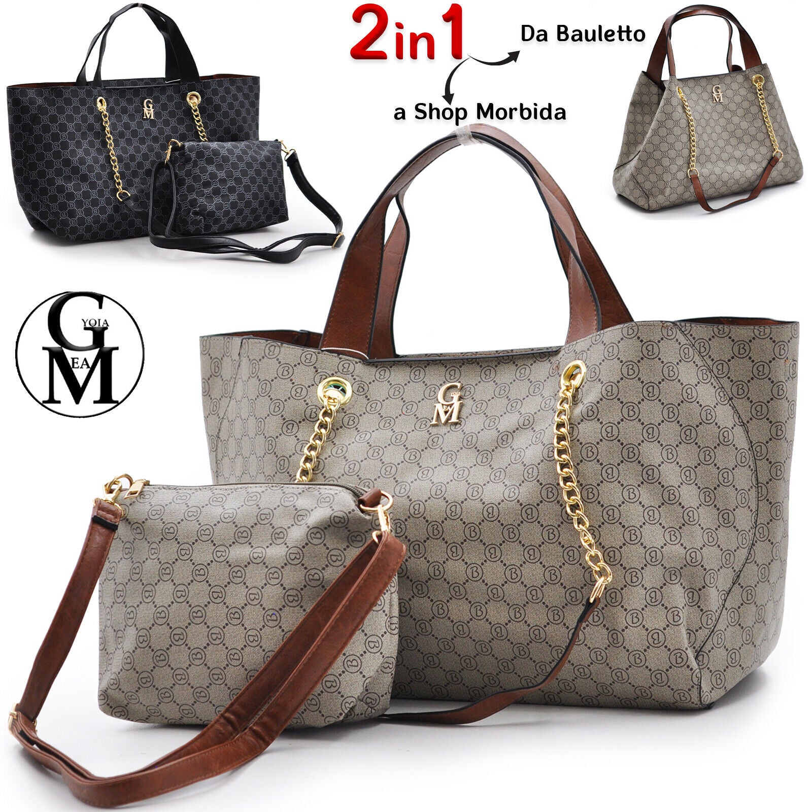 Borsa Richmond shoulder con catena donna