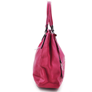 COVERI borsa donna sacco hobo pelle grande spalla grande morbida ricamata nuova
