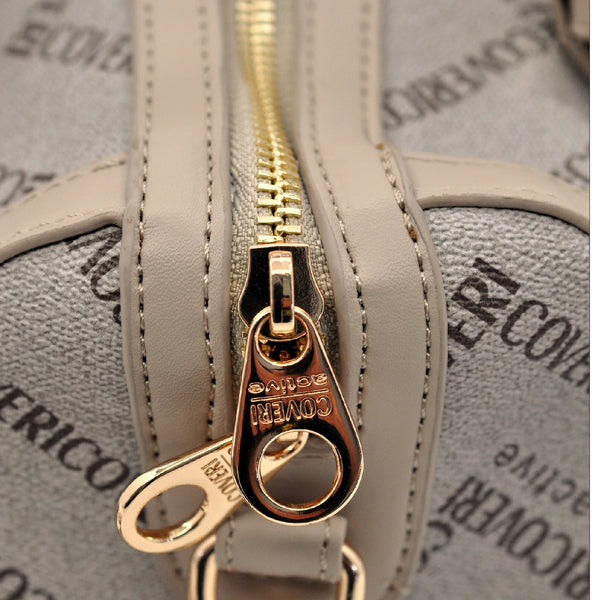 Borsa bauletto a Mano e Tracolla Coveri Active donna, Leggera e alla Moda fantasia logo piccola capiente