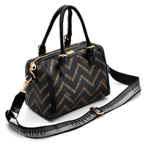 Borsa bauletto a Mano e Tracolla Coveri Active donna, Leggera e alla Moda fantasia logo piccola capiente