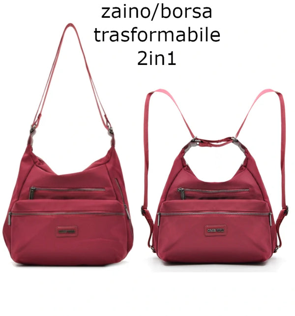 Coveri WORLD 2in1 borsa zaino trasformabile unica tinta