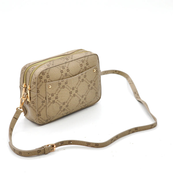 Borsa tracolla firmata B.Cavalli in simil pelle pregiata tasche con cerniera fantasia logata originale