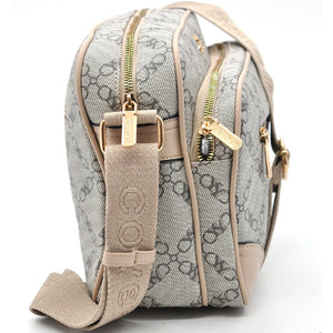 Borsa tracolla firmata YY COVERI in simil pelle pregiata tasche con cerniera fantasia logata originale