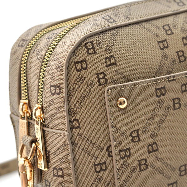 Borsa tracolla firmata B.Cavalli in simil pelle pregiata tasche con cerniera fantasia logata originale