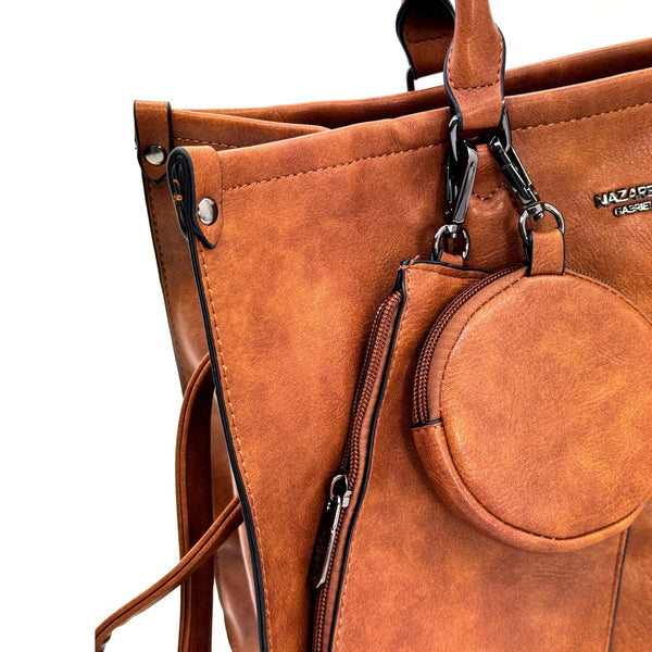 NAZZARENO GABRIELLI - Borsa shopping bauletto Coveri portamonete e pochette elegante casual capiente unica tinta nuovo