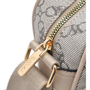 Borsa tracolla firmata YY COVERI in simil pelle pregiata tasche con cerniera fantasia logata originale