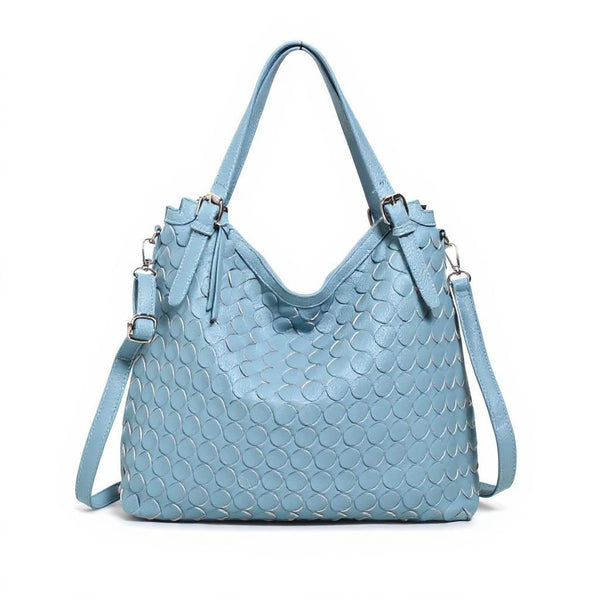 Borsa firmata a sacco hobo secchio capiente a spalla tracolla grande intrecciato