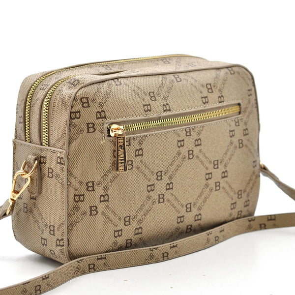 Borsa tracolla firmata B.Cavalli in simil pelle pregiata tasche con cerniera fantasia logata originale