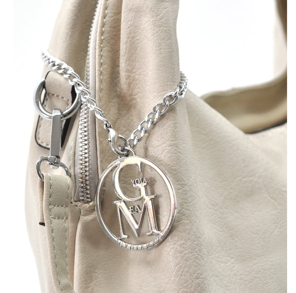 Borsa Burano firmata a sacco hobo secchio capiente a spalla tracolla grande