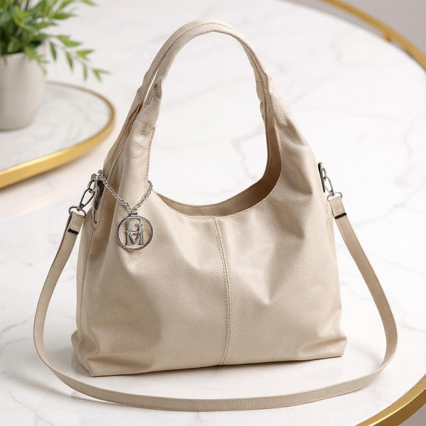 Borsa Burano firmata a sacco hobo secchio capiente a spalla tracolla grande