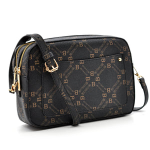 Borsa tracolla firmata B.Cavalli in simil pelle pregiata tasche con cerniera fantasia logata originale